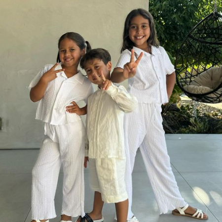 Elle McBroom with her siblings, Alaïa McBroom, and Steel McBroom.